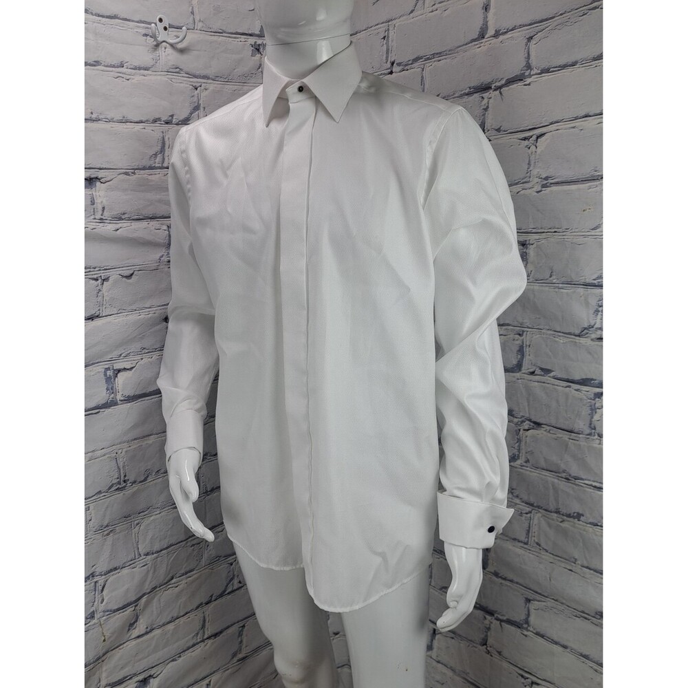 NEW Eton Men's Contemporary Luxury Dress Shirt Pure White Formal Size 42 - 16.5" - Picture 2 of 12